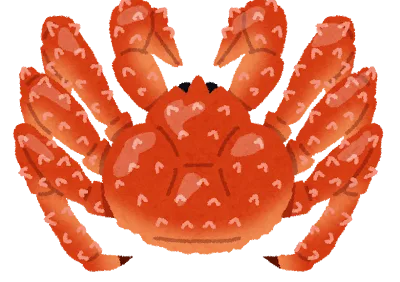 タラバガニのイラスト